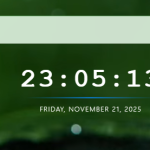 子比主题 – 顶部多功能组件下时间样式-源码仓